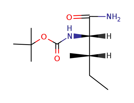 Molecular Structure of 94888-34-3 (BOC-L-ILE-NH2)