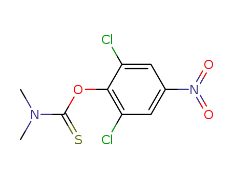 Molecular Structure of 74875-14-2 (Carbamothioic acid, dimethyl-, O-(2,6-dichloro-4-nitrophenyl) ester)