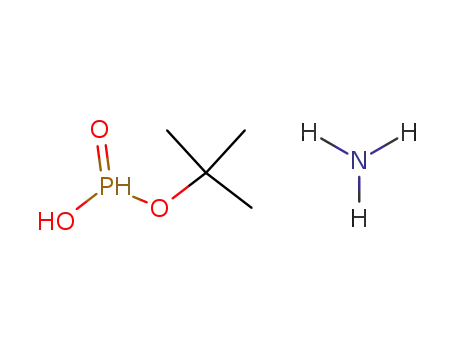 Molecular Structure of 56317-67-0 (Phosphonic acid, mono(1,1-dimethylethyl) ester, ammonium salt)