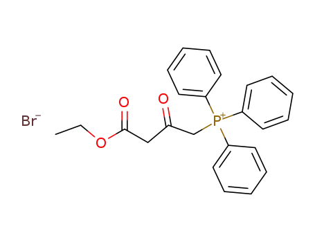 Molecular Structure of 13176-47-1 (Phosphonium, (4-ethoxy-2,4-dioxobutyl)triphenyl-, bromide)