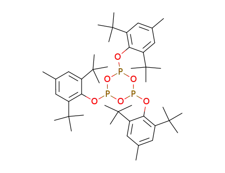 Molecular Structure of 96357-74-3 (1,3,5,2,4,6-Trioxatriphosphorinane,
2,4,6-tris[2,6-bis(1,1-dimethylethyl)-4-methylphenoxy]-)