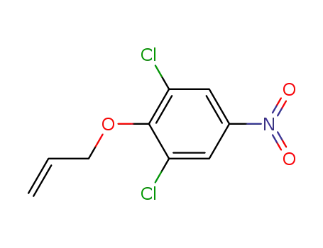 Molecular Structure of 95646-26-7 (Benzene, 1,3-dichloro-5-nitro-2-(2-propenyloxy)-)