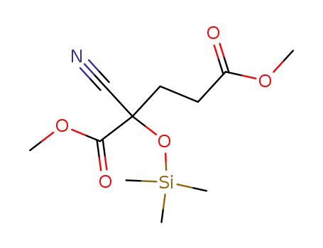 Molecular Structure of 96304-82-4 (Pentanedioic acid, 2-cyano-2-[(trimethylsilyl)oxy]-, dimethyl ester)