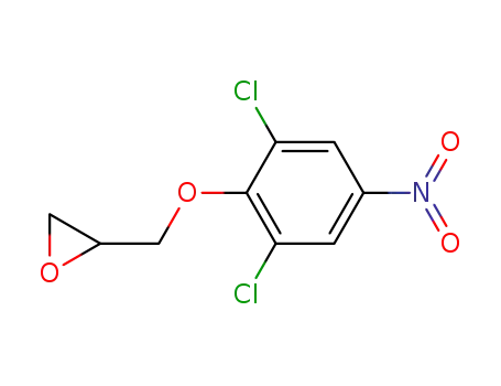 Molecular Structure of 95646-29-0 (Oxirane, [(2,6-dichloro-4-nitrophenoxy)methyl]-)