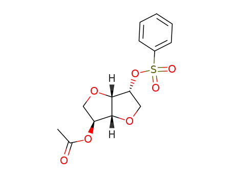 (1R,4S,5R,8R)-4-acetoxy-8-benzenesulfonyloxy-2,6-dioxabicyclo<3.3.0>octane