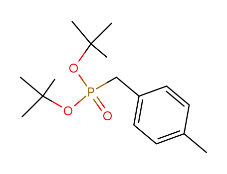 Molecular Structure of 174969-89-2 (Phosphonic acid, [(4-methylphenyl)methyl]-, bis(1,1-dimethylethyl) ester)