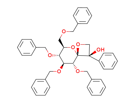 (3R,4S,6R,7R,8S,9R)-7,8,9-Tris-benzyloxy-6-benzyloxymethyl-3-phenyl-1,5-dioxa-spiro[3.5]nonan-3-ol