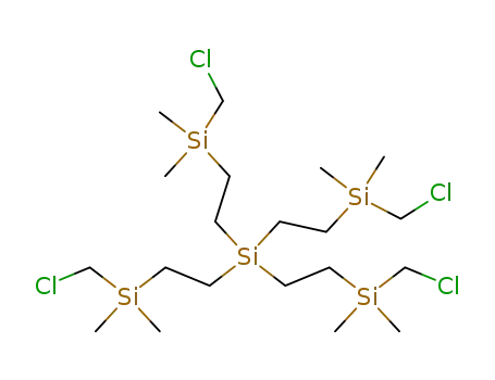 1-(Chloromethyl-dimethyl-silanyl)-2-{tris-[2-(chloromethyl-dimethyl-silanyl)-ethyl]-silanyl}-ethane