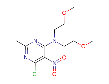 4-N-bis(2-methoxyethyl)-6-chloro-2-methyl-5-nitropyrimidin-4-amine