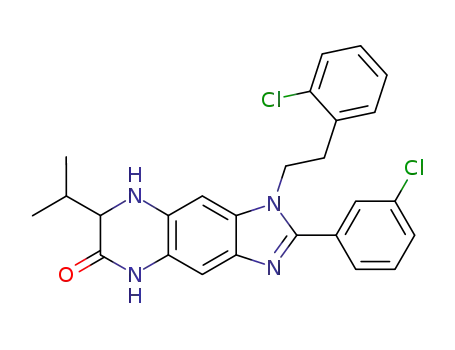 2-(3-chloro-phenyl)-1-[2-(2-chloro-phenyl)-ethyl]-7-isopropyl-1,5,7,8-tetrahydro-imidazo[4,5-g]quinoxalin-6-one