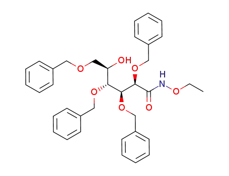 1N-ethoxy-2,3,4,6-tetrakis(benzyloxy)-5-hydroxy-(2R,3S,4R,5R)-hexanamide