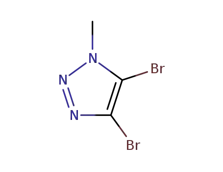 Molecular Structure of 25537-64-8 (4,5-dibroMo-1-Methyl-1H-1,2,3-triazole)