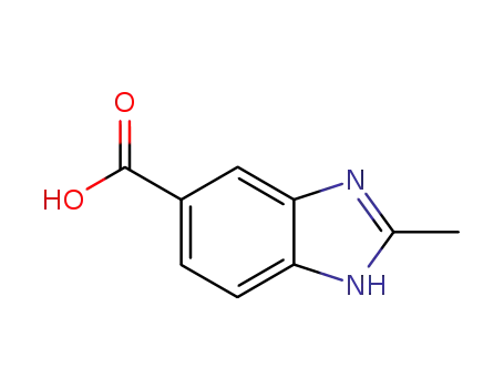 Molecular Structure of 709-19-3 (2-Methylbenzimidazole-5-carboxylic acid)