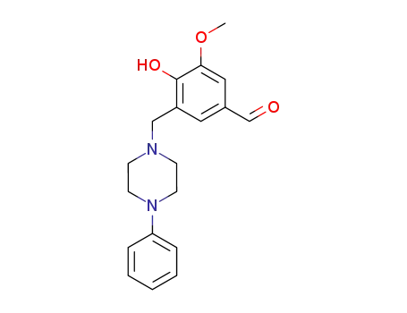 4-hydroxy-3-methoxy-5-((4-phenylpiperazin-1-yl)methyl)benzaldehyde