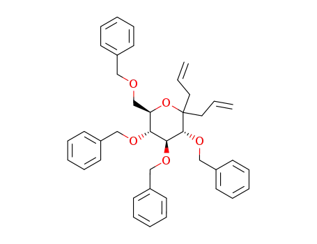 (3R,4S,5R,6R)-2,2-diallyl-3,4,5-tris(benzyloxy)-6-(benzyloxy)methyltetrahydropyran