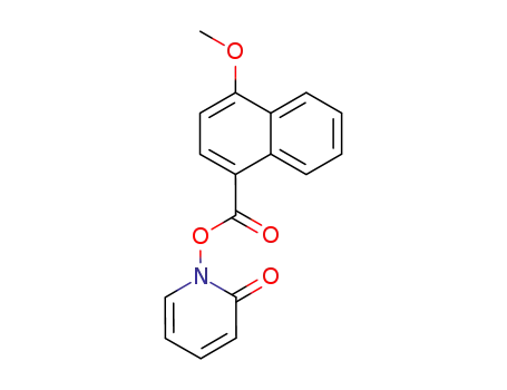 Molecular Structure of 390755-08-5 (2(1H)-Pyridinone, 1-[[(4-methoxy-1-naphthalenyl)carbonyl]oxy]-)