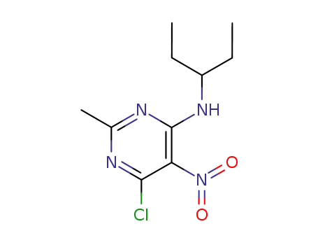(6-chloro-2-methyl-5-nitro-pyrimidin-4-yl)-(1-ethyl-propyl)-amine
