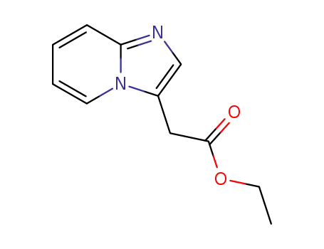 Molecular Structure of 101820-69-3 (IMidazo[1,2-a]pyridine-3-aceticacid,ethylester)
