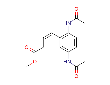 (Z)-4-(2,5-Bis-acetylamino-phenyl)-but-3-enoic acid methyl ester