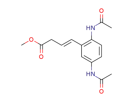 (E)-4-(2,5-Bis-acetylamino-phenyl)-but-3-enoic acid methyl ester