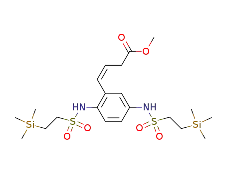 (Z)-4-[2,5-Bis-(2-trimethylsilanyl-ethanesulfonylamino)-phenyl]-but-3-enoic acid methyl ester
