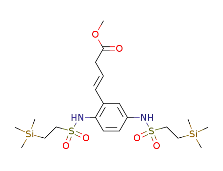(E)-4-[2,5-Bis-(2-trimethylsilanyl-ethanesulfonylamino)-phenyl]-but-3-enoic acid methyl ester
