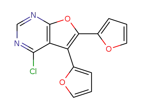 4-chloro-5,6-(difuran-2-yl)furo[2,3-d]pyrimidine