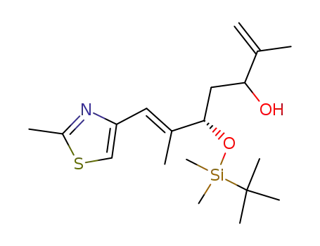 (E)-(S)-5-(tert-Butyl-dimethyl-silanyloxy)-2,6-dimethyl-7-(2-methyl-thiazol-4-yl)-hepta-1,6-dien-3-ol