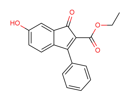 1H-Indene-2-carboxylic acid, 6-hydroxy-1-oxo-3-phenyl-, ethyl ester