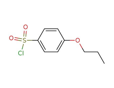 Molecular Structure of 58076-32-7 (Benzenesulfonyl chloride, 4-propoxy-)