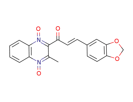 2-[3-(3,4-methylenedioxyphenyl)-2-propenoyl]-3-methylquinoxaline-1,4-dioxide