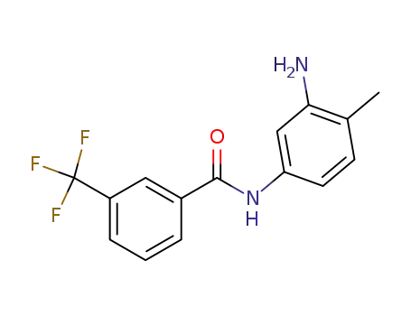 Molecular Structure of 30069-31-9 (N-(3-amino-4-methylphenyl)-3-(trifluoromethyl)benzamide)