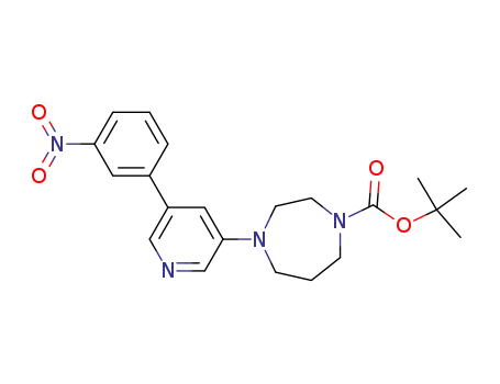 1-[5-(3-nitrophenyl)-pyridin-3-yl]-4-tert-butoxycarbonylhomopiperazine