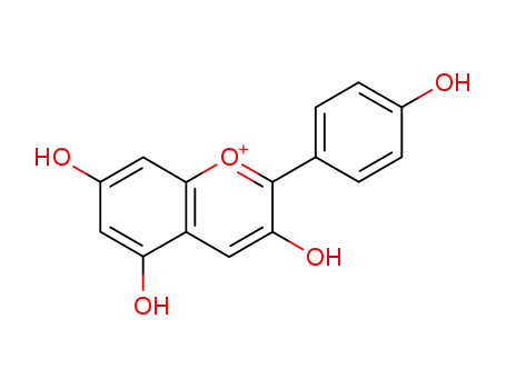 Molecular Structure of 7690-51-9 (Pelargonidin)