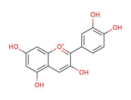Molecular Structure of 13306-05-3 (cyanidin)