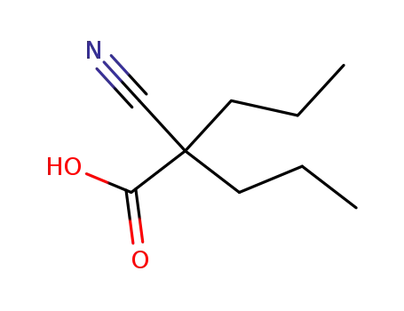 Pentanoic acid, 2-cyano-2-propyl-
