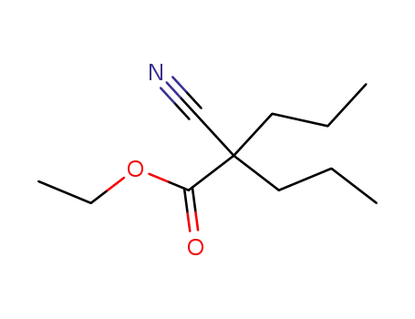 Molecular Structure of 66546-90-5 (ethyl 2-cyano-2-propylvalerate)