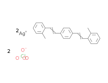 [silver(I)2(1,4-bis(methylstyryl)benzene)(ClO4)2]