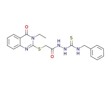 1-[(3-ethyl-4-oxo-3,4-dihydroquinazolin-2-yl)mercaptoacetyl]-4-benzylthiosemicarbazide