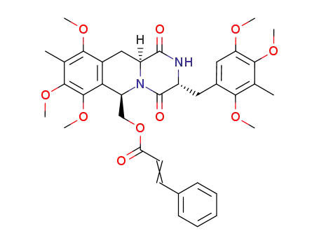 (3RS,6RS,11aSR)-6-cinnamoyloxymethyl-9-methyl-3-(3-methyl-2,4,5-trimethoxybenzyl)-2,3,11,11a-tetrahydro-7,8,10-trimethoxy-6H-pyrazino[1,2-b]isoquinoline-1,4-dione