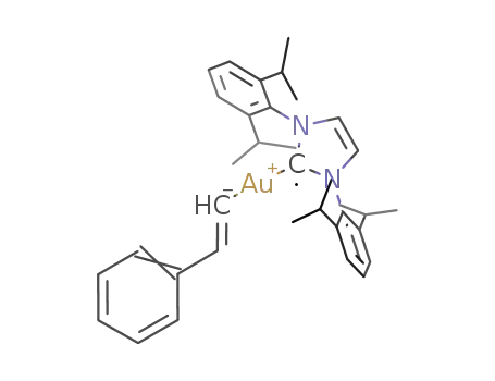[(C6H4CHCH)Au(1,3-bis(2,6-diisopropyl)phenyl-imidazol-2-ylidene)]