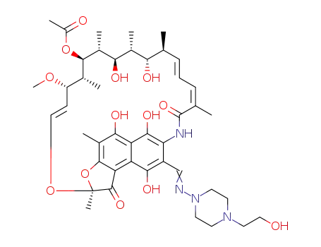 3-(((4-(2-hydroxyethyl)-1-piperazinyl)imino)methyl)rifamycin