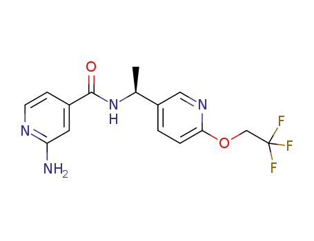 2-amino-N-(1-(6-(2,2,2-trifluoroethoxy)pyridin-3-yl)ethyl)isonicotinamide