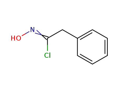 Molecular Structure of 701-72-4 (Benzeneethanimidoyl chloride, N-hydroxy-)