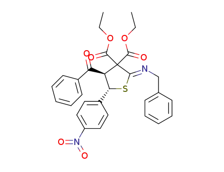 (4,5-trans, 2Z)-diethyl 4-benzoyl-2-(benzylimino)-5-(4-nitrophenyl)dihydrothiophene-3,3(2H)-dicarboxylate