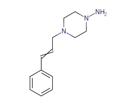 Molecular Structure of 41379-00-4 (1-Piperazinamine, 4-(3-phenyl-2-propenyl)-)