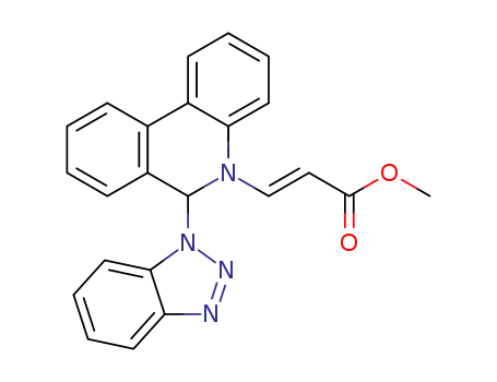 (E)-methyl 3-(6-(1H-benzo[d][1,2,3]triazol-1-yl)phenanthridin-5(6H)-yl)acrylate