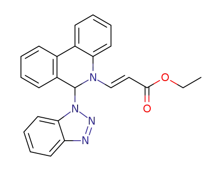 (E)-ethyl 3-(6-(1H-benzo[d][1,2,3]triazol-1-yl)phenanthridin-5(6H)-yl)acrylate