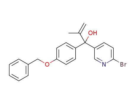 1-[4-(benzyloxy)phenyl]-1-(6-bromopyridin-3-yl)-2-methylprop-2-en-1-ol
