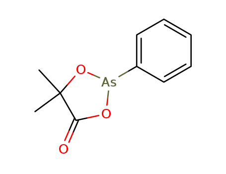 Molecular Structure of 64548-97-6 (1,3,2-Dioxarsolan-4-one, 5,5-dimethyl-2-phenyl-)